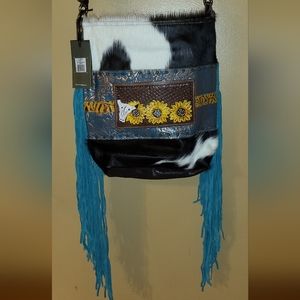 NWT MYRA BAG Cyber Line Handtooled Bag